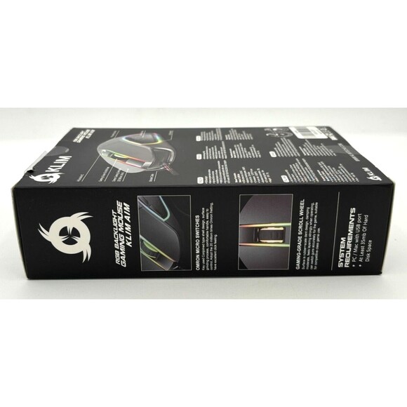 Klim AIM RGB‎ Backlight Gaming Mouse B06XH2381Y Macro Programmable Wired Mac/PC - Picture 4 of 12